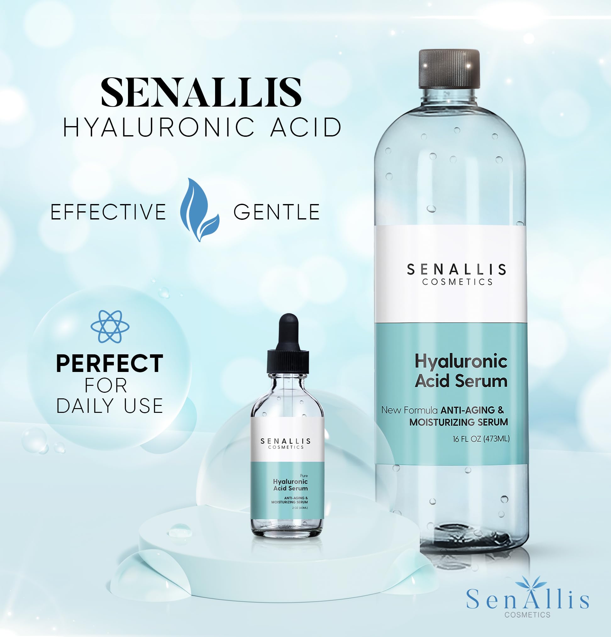 SenAllis serum texture close-up reveals silky, non-greasy consistency.