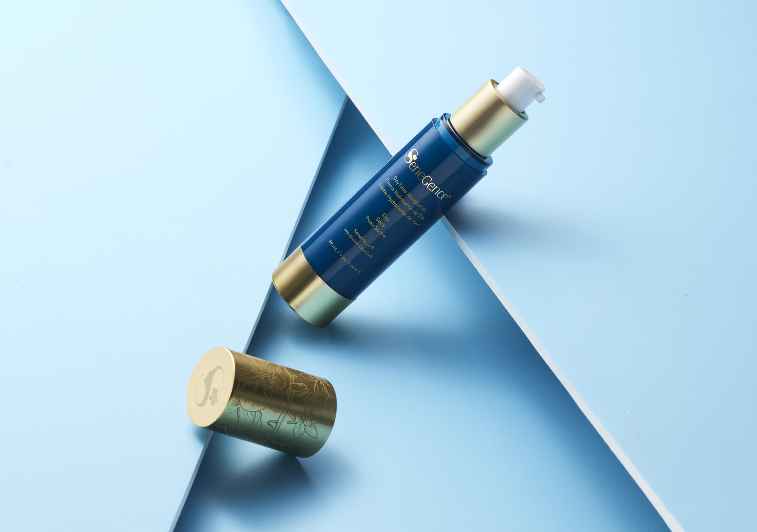 Packaging of SeneGence DayTime Moisturizer highlighting premium hydration