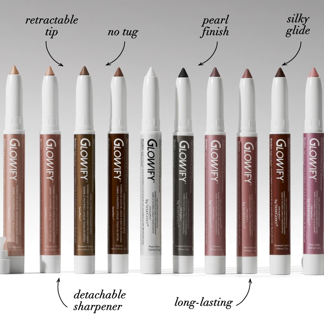 Glowify eye lid glow to brighten eyes with champagne shimmer