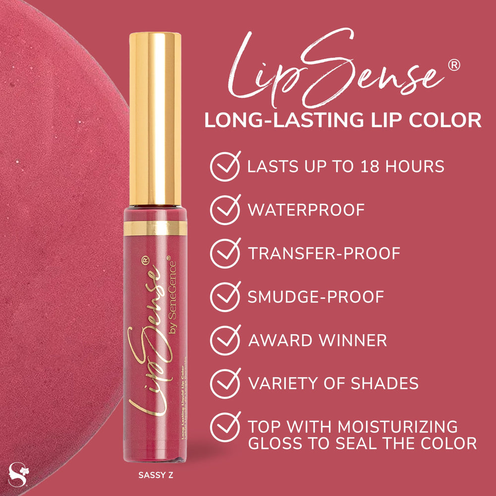LipSense customizable finishes offer matte, shimmer, and frost options.