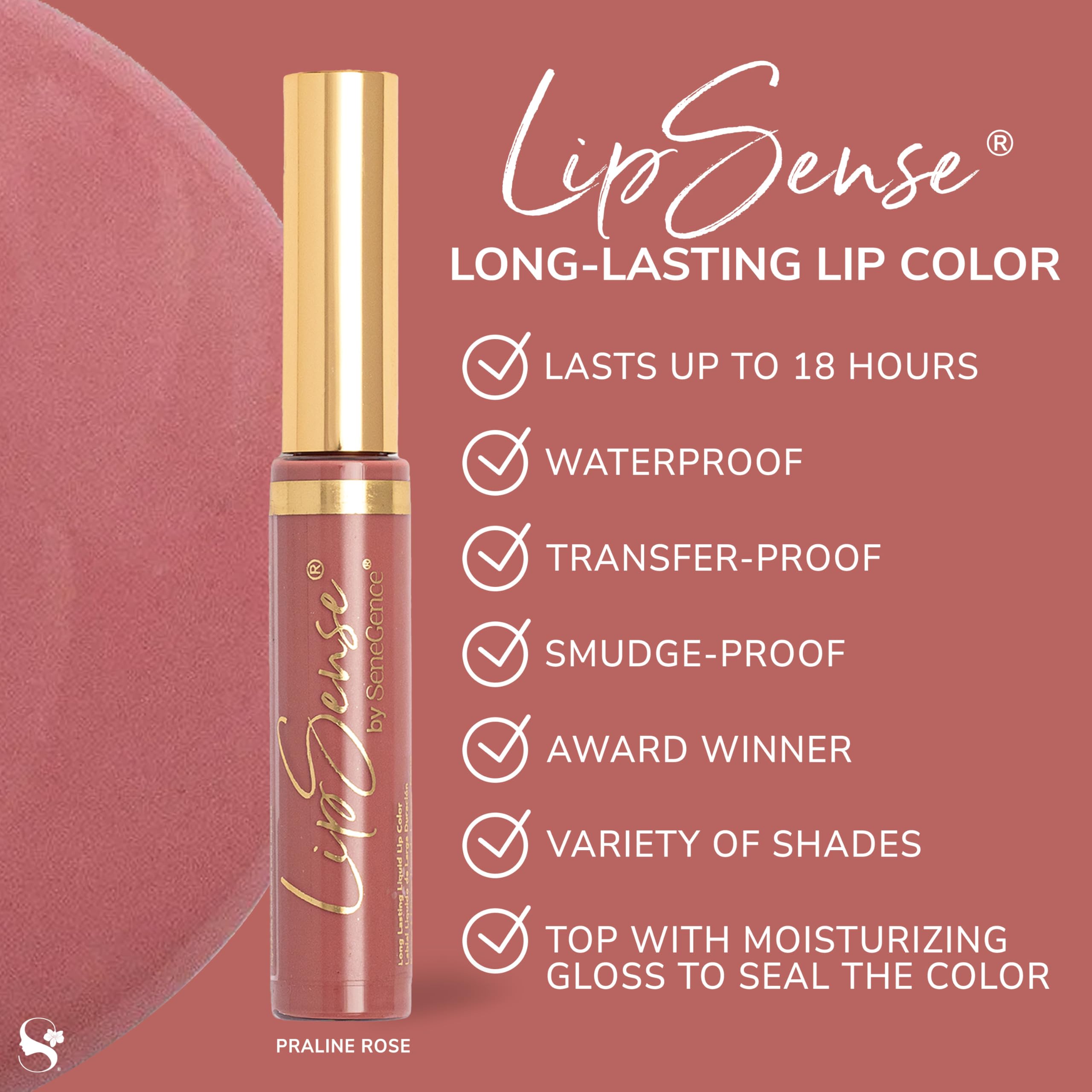 SeneGence LipSense matte shimmer frost swatches showcase versatile shade finishes.