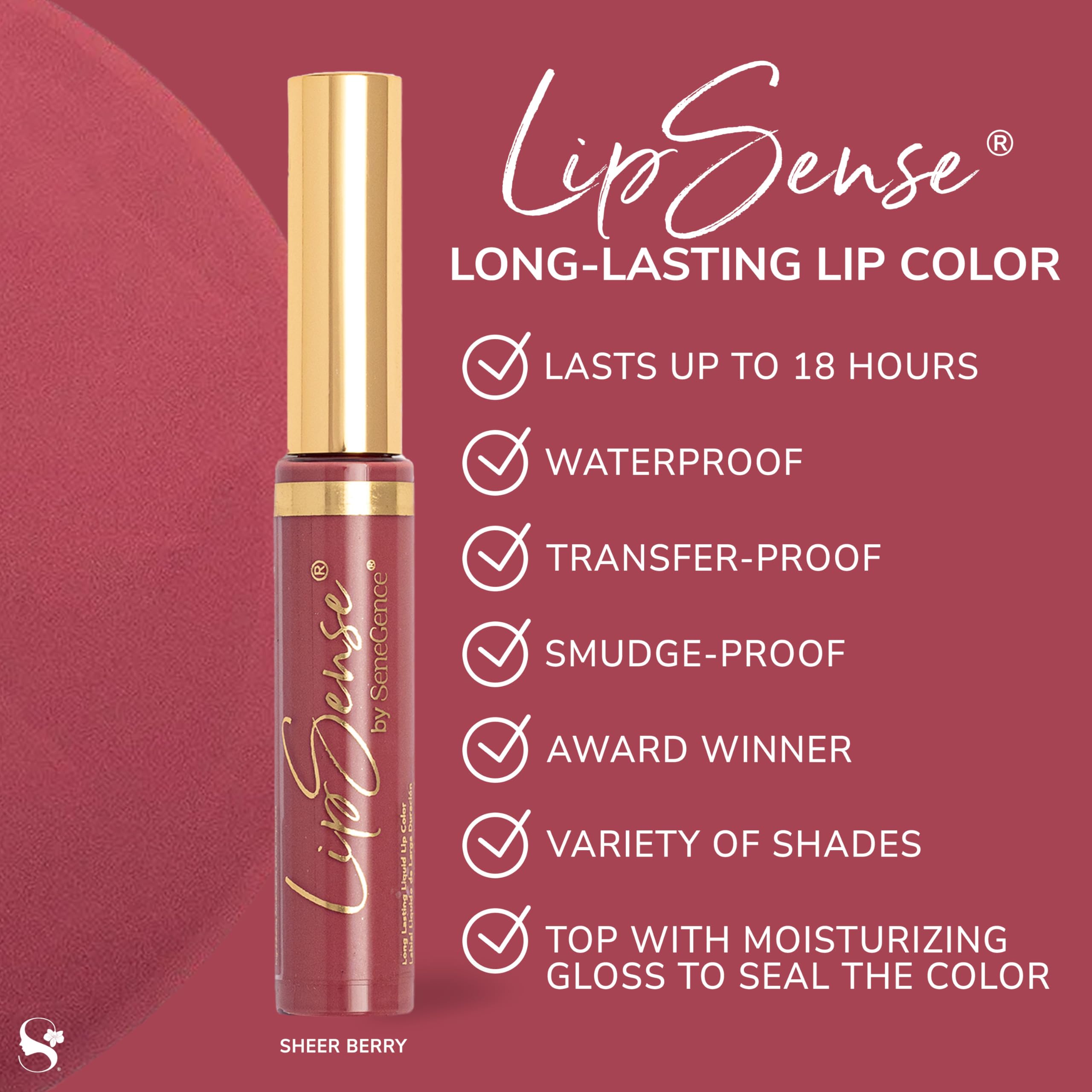 LipSense finishes matte, shimmer, and frost for customization