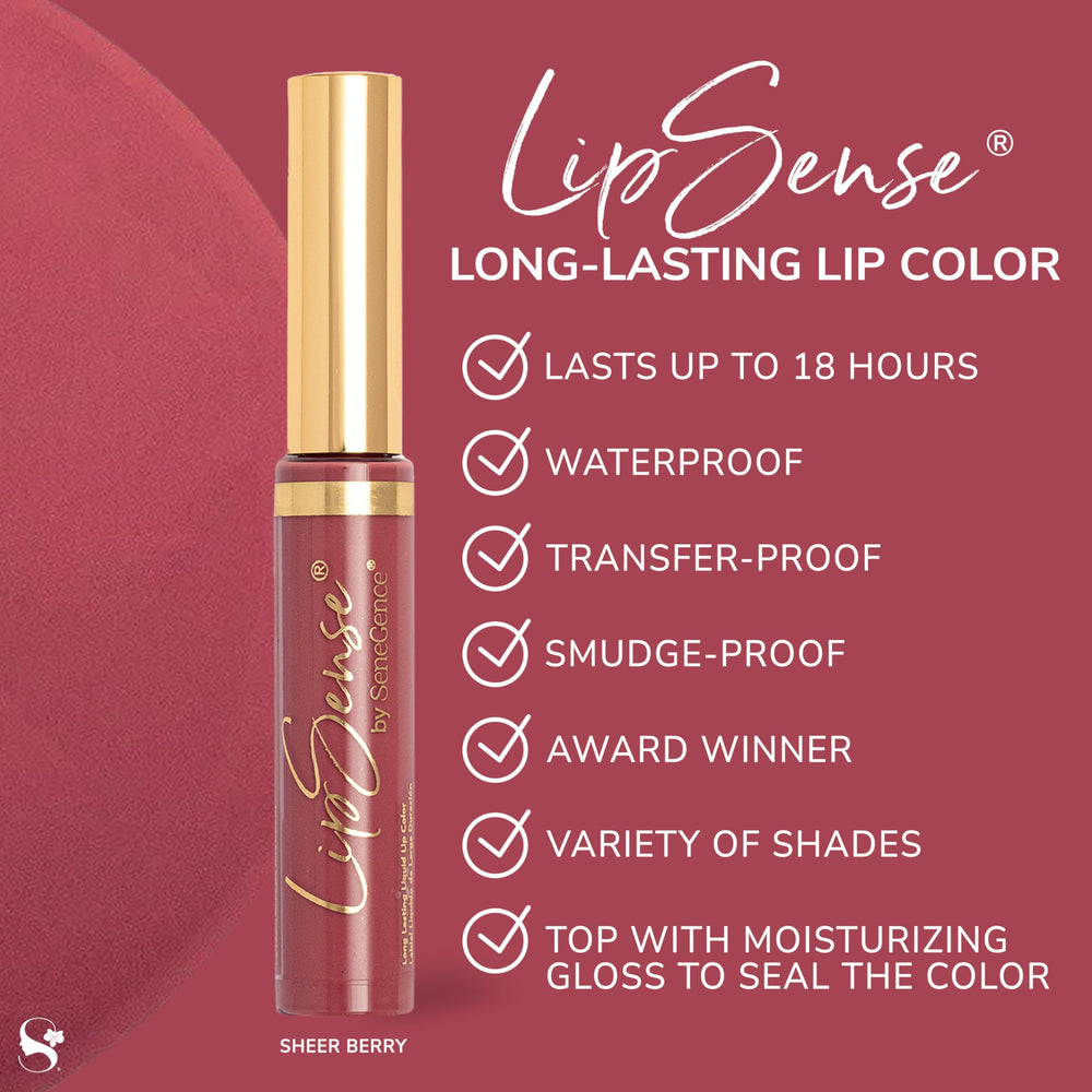 LipSense finishes matte, shimmer, and frost for customization