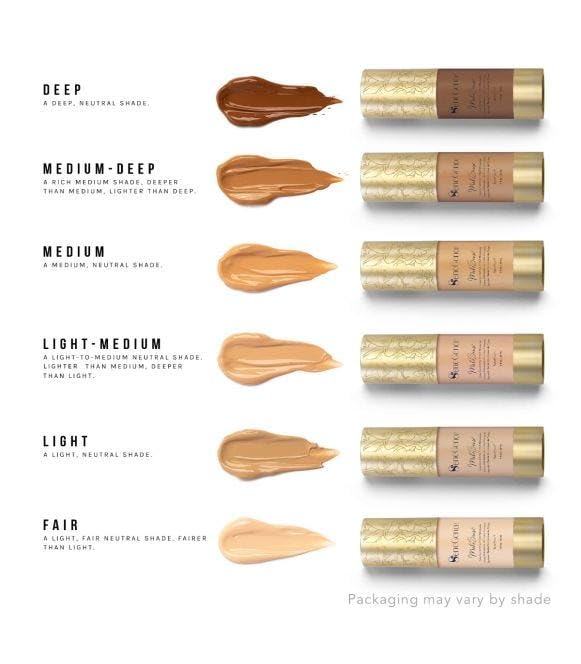 Senegence MakeSense bottle label highlights paraben-free, skin-friendly formula.