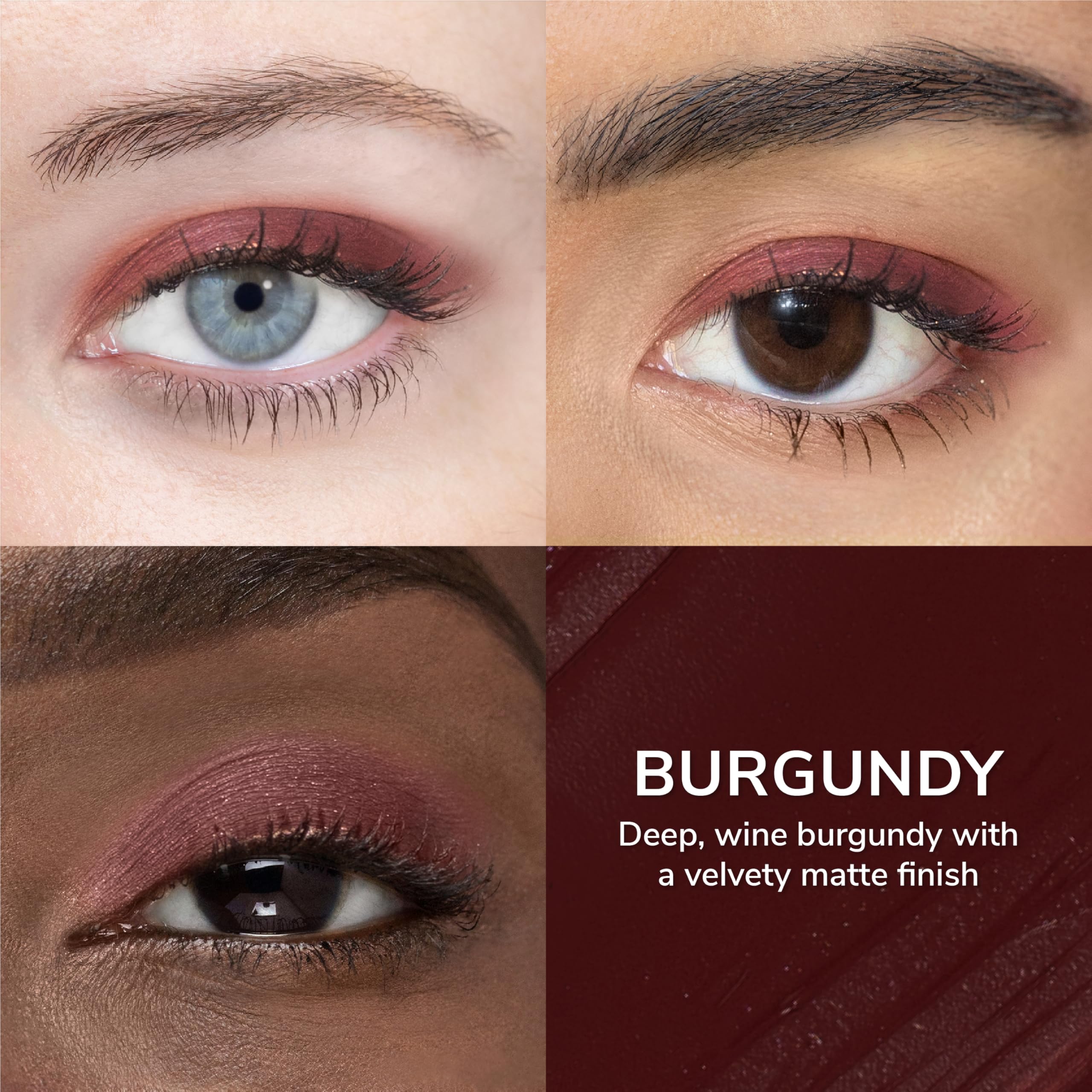 Waterproof and smudge-proof ShadowSense formula supports lasting eye looks.