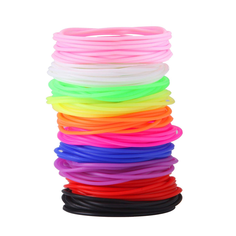 Senkary rainbow silicone jelly bracelets pack for all ages, ideal as party favors
