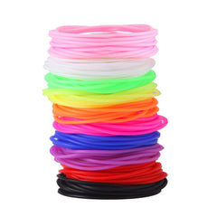 Senkary rainbow silicone jelly bracelets pack for all ages, ideal as party favors