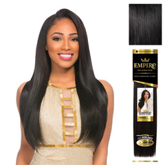 Sensationnel Empire Yaki 18in jet black pack for smooth sew-in looks.