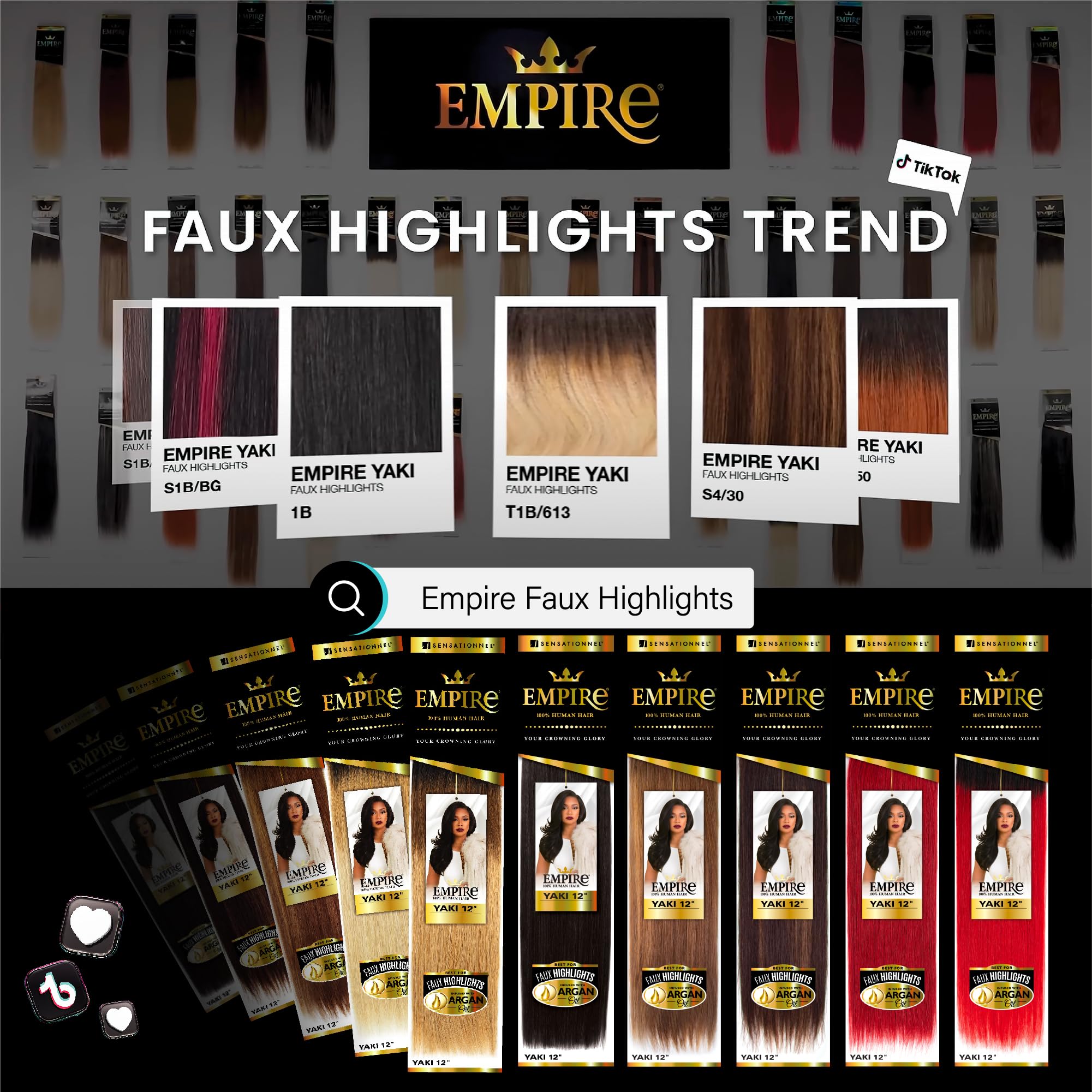 Quick weave setup using Sensationnel Empire Yaki for fast styling.