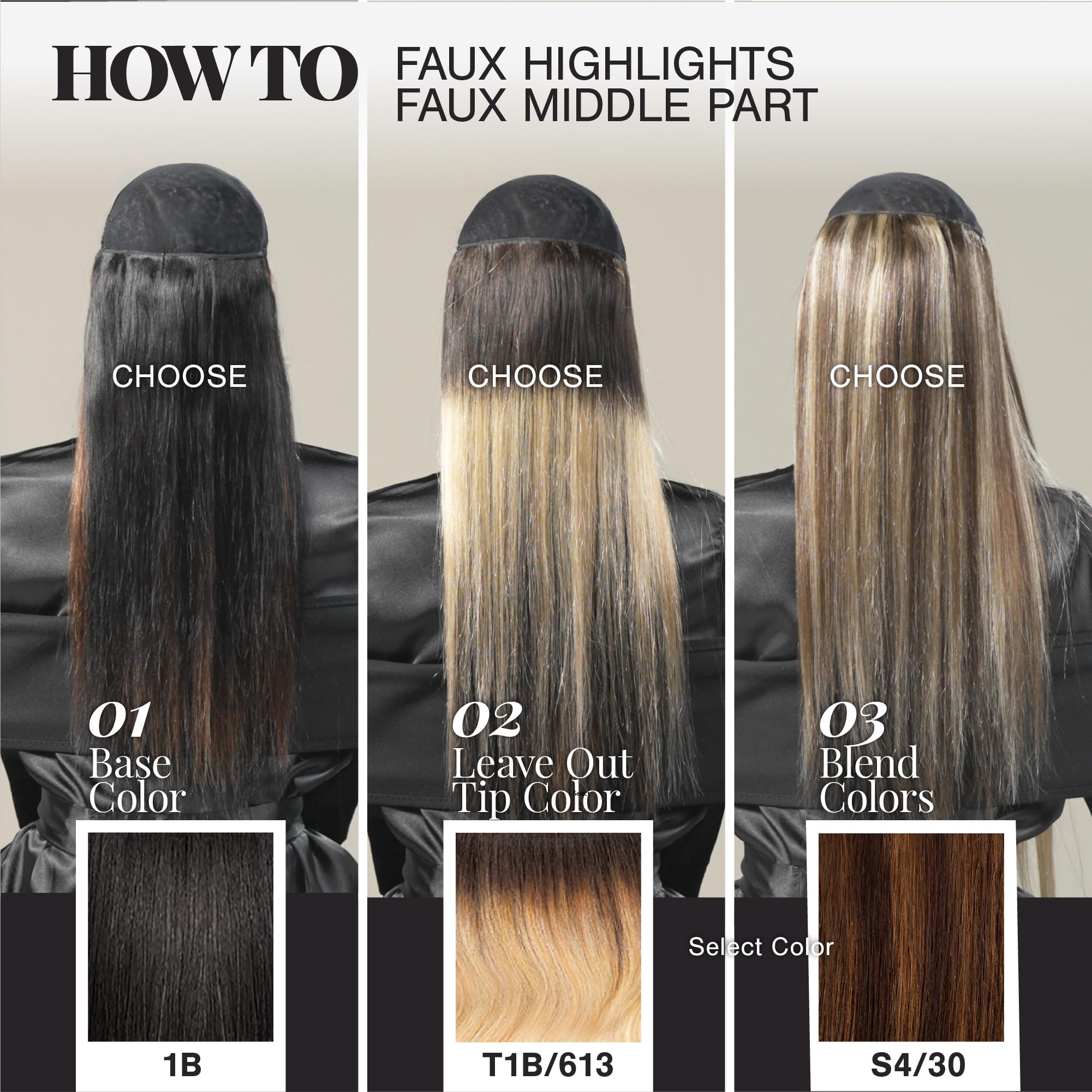 Sensationnel Empire Yaki tangle-free weft detail for easy wear.