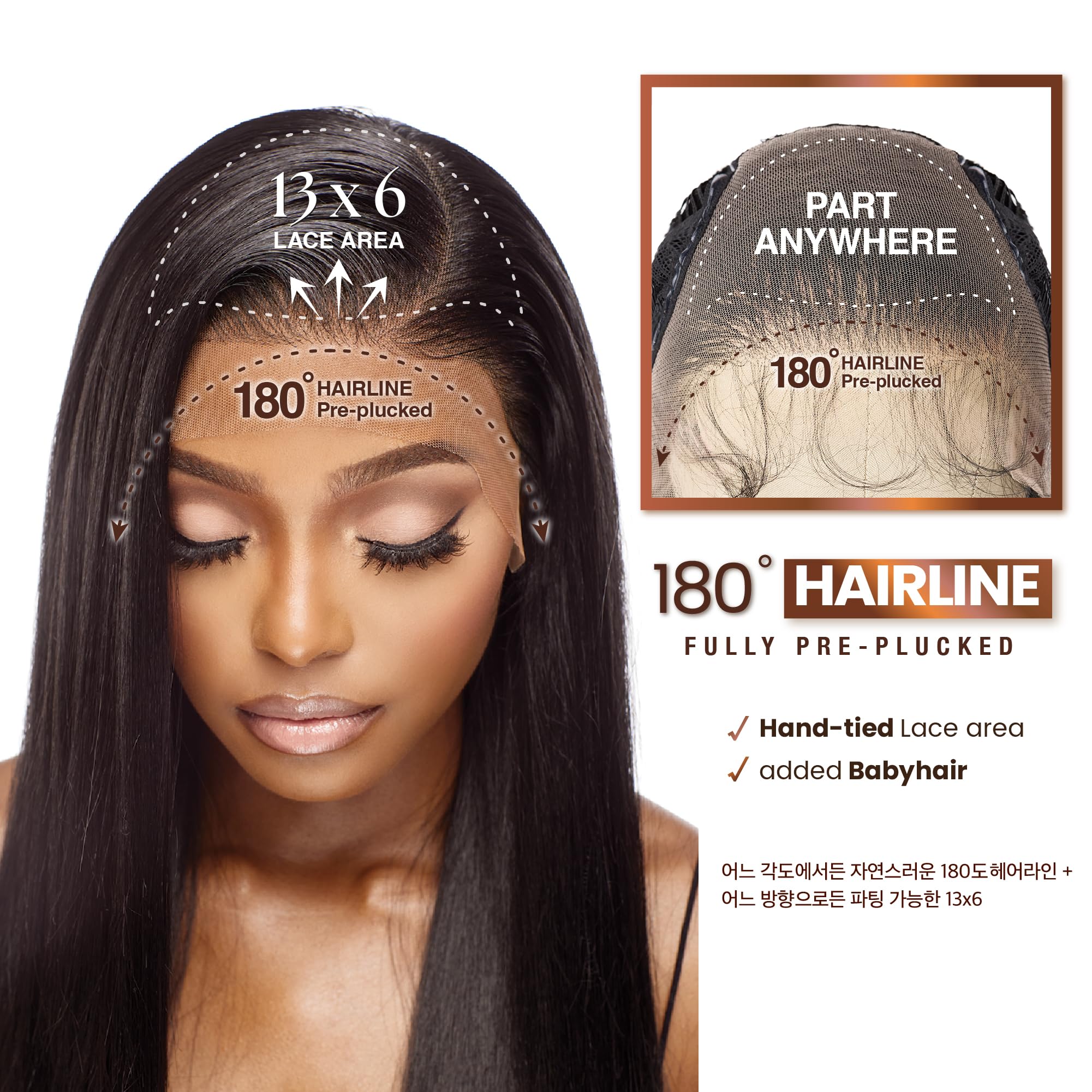 Sensationnel silicone lining secures the wig with reduced slippage.