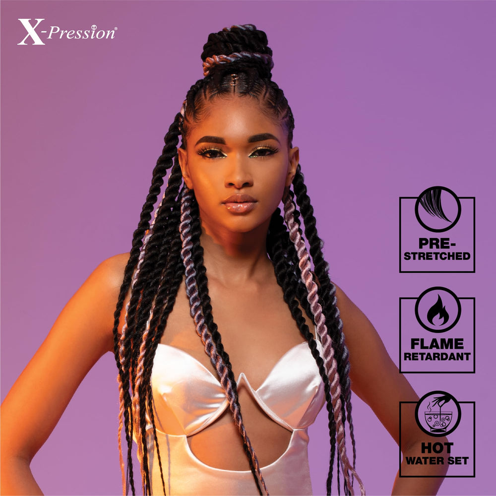 Sensationnel X-pression 5 pack braiding hair offers length and value