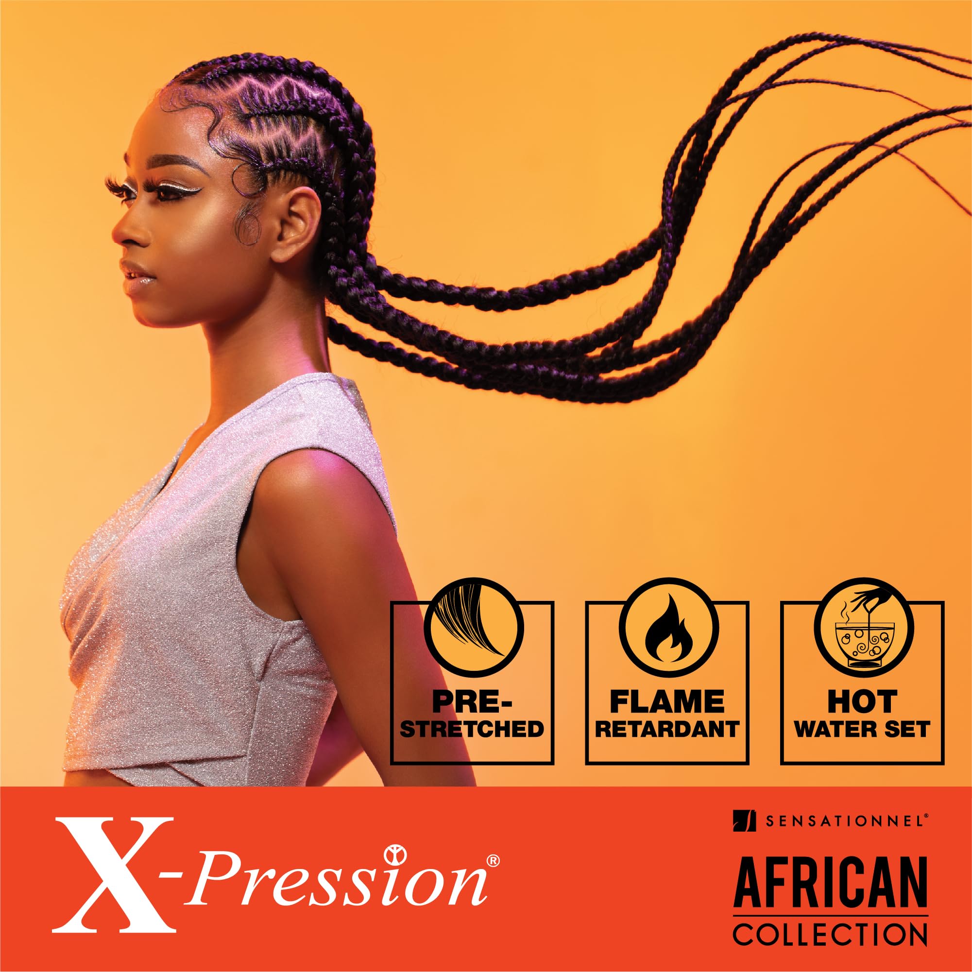 Sensationnel X-pression protective style braid for box braids and twists