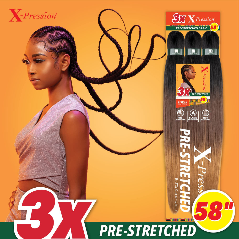 Sensationnel X-pression soft yaki texture braid feels natural during wear