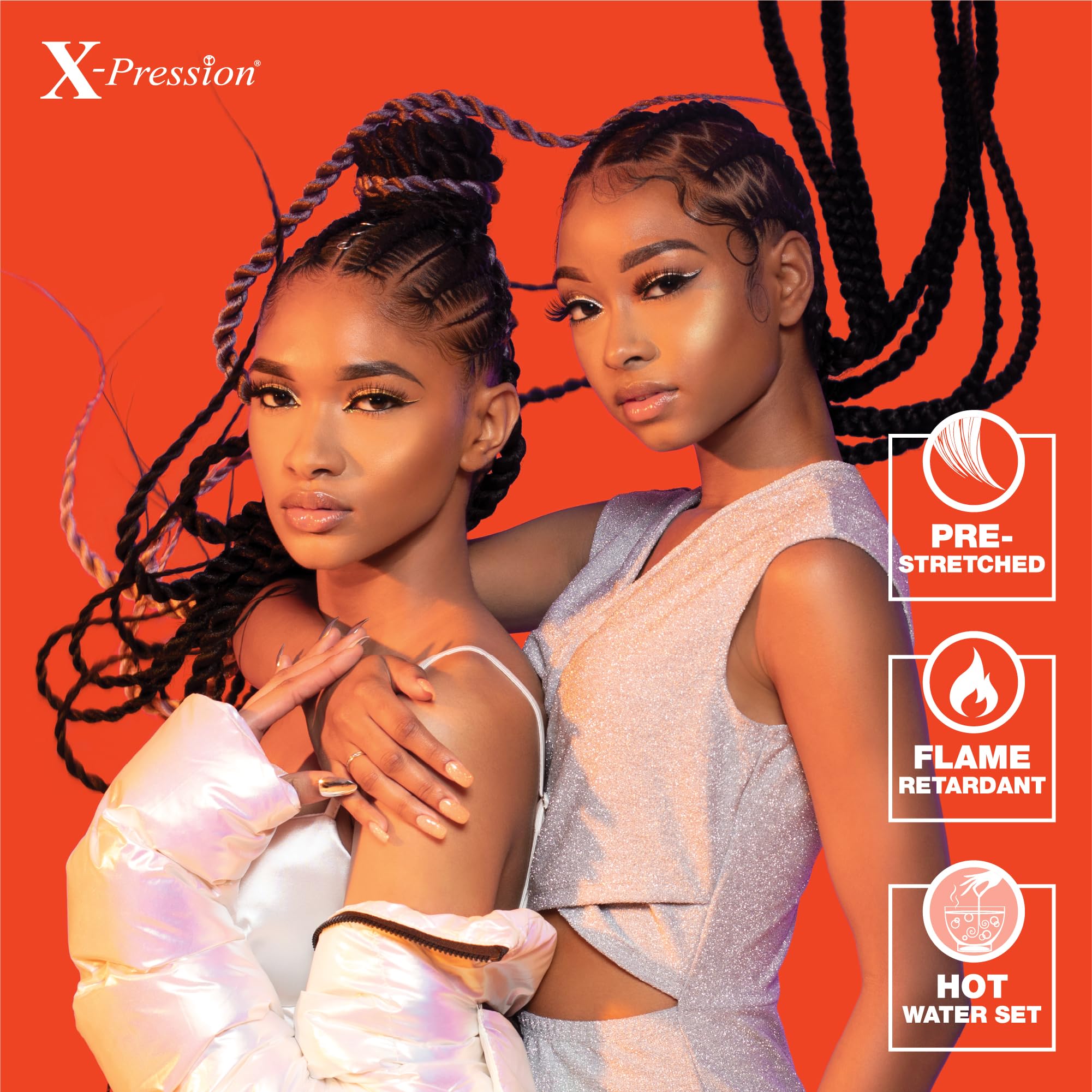 Sensationnel X-pression spring twist braid creates curly textured styles
