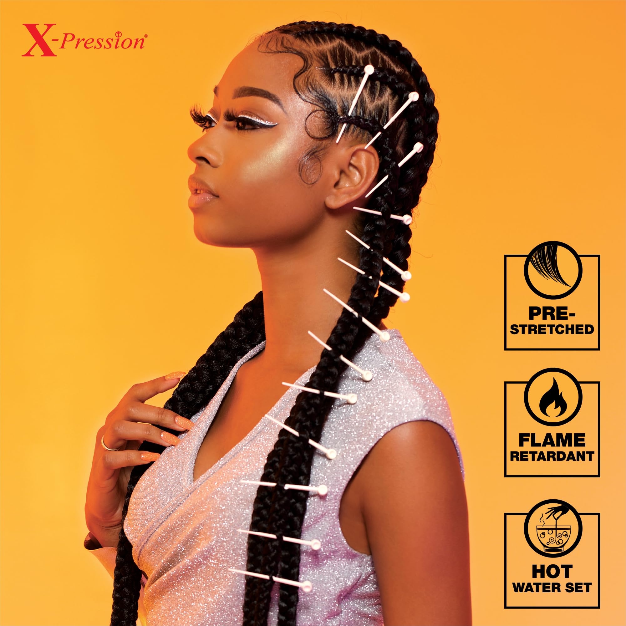 Sensationnel X-pression water wave straight braid for versatile looks