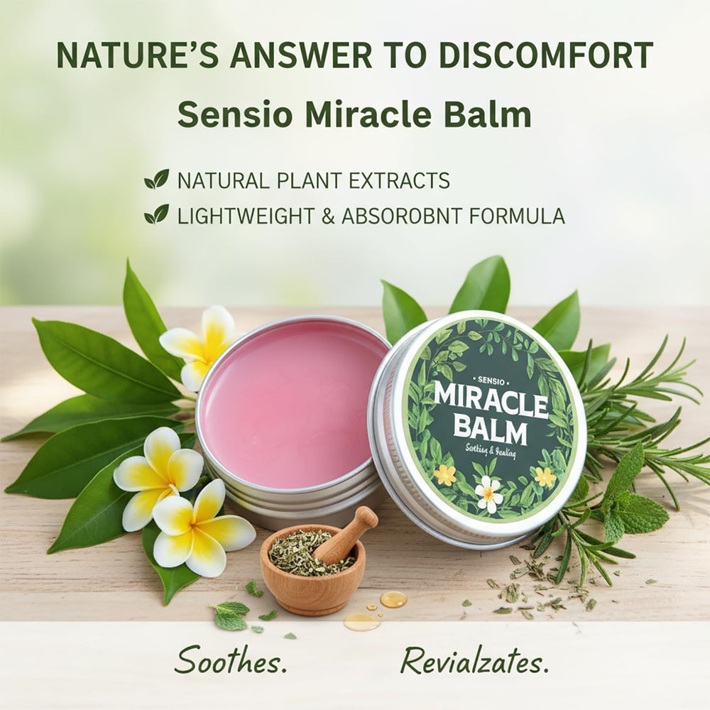SENSIO MIRACLE Balm texture shown, light and easy to spread for quick absorption.