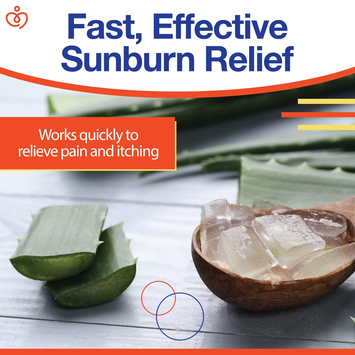 Sensiv cooling soothing gel applied to irritated skin for quick comfort