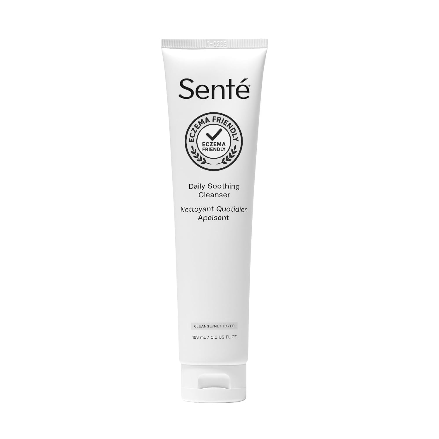 Sente Daily Soothing Facial Cleanser bottle with Vitamin E supports sensitive skin care