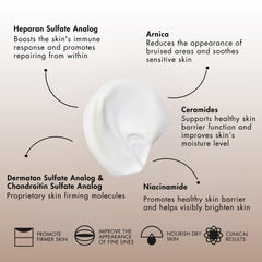 Sente Dermal Repair texture close-up highlighting barrier-ceramide blend