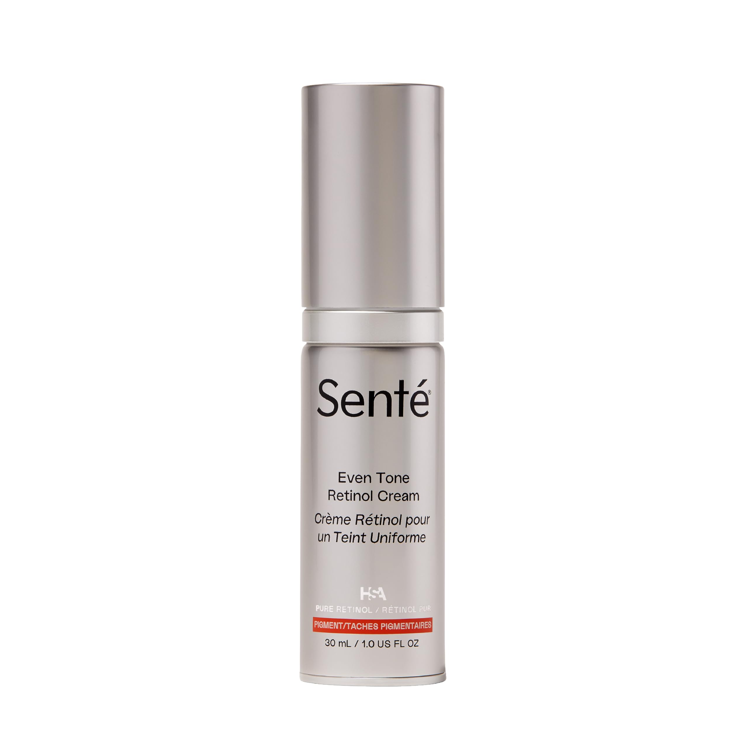 Sente Even Tone Retinol Cream bottle for a smooth nightly skincare routine