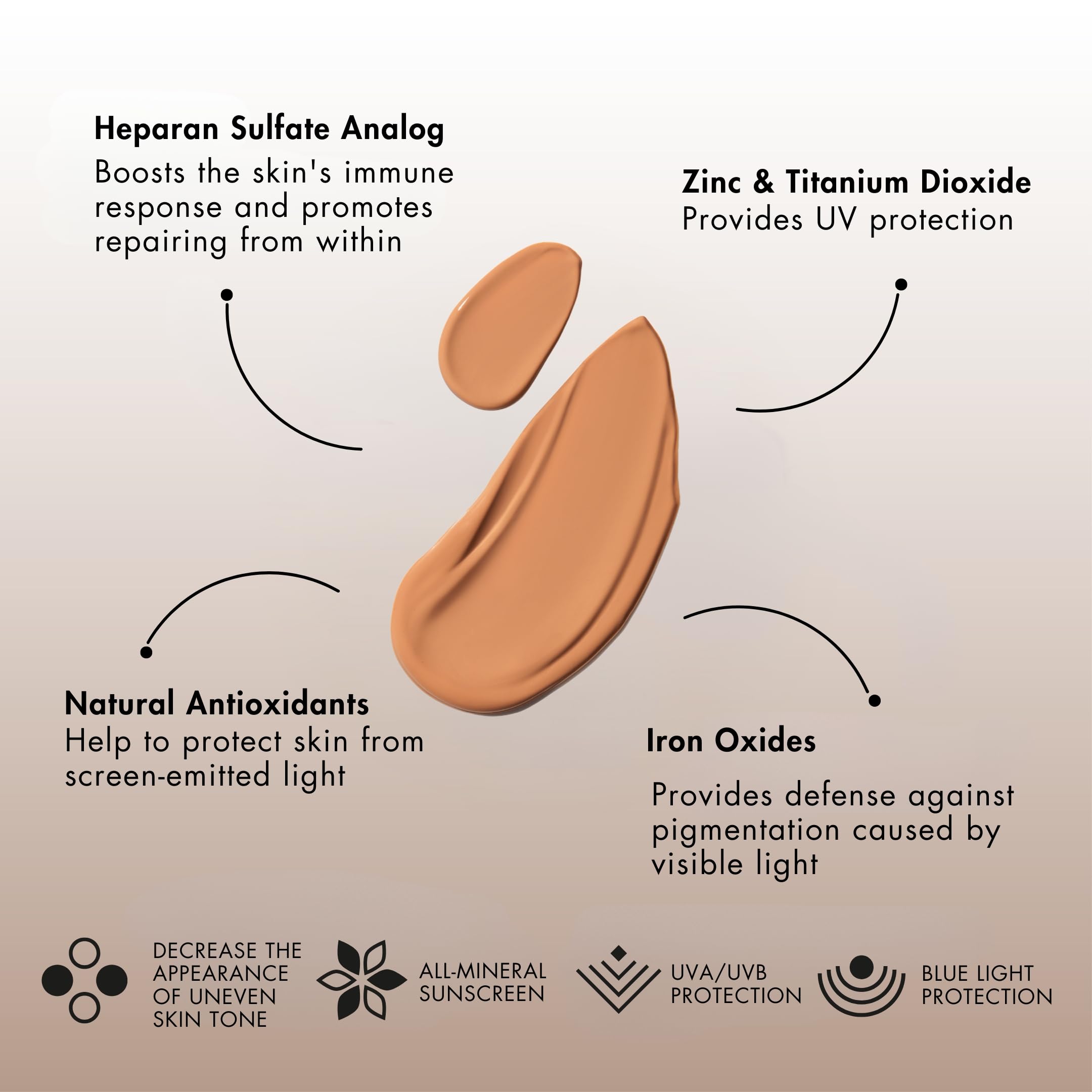 Application on skin with Senté Even Tone for smooth, comfortable wear
