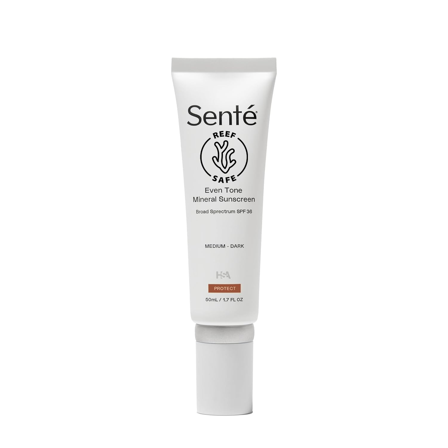 Senté Even Tone Sunscreen bottle with a lightweight mineral protection for daily use