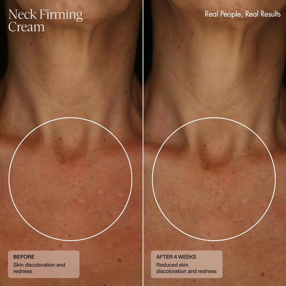 Sente neck-decollete care in action during morning routine.