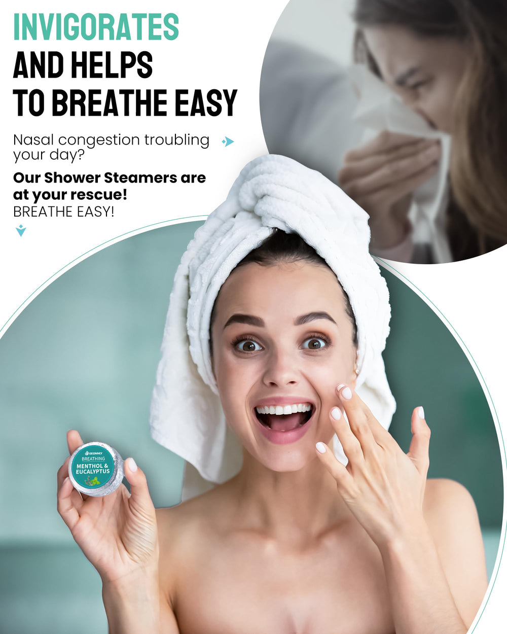 SEONNIX refreshing menthol-eucalyptus scent ideal after workouts