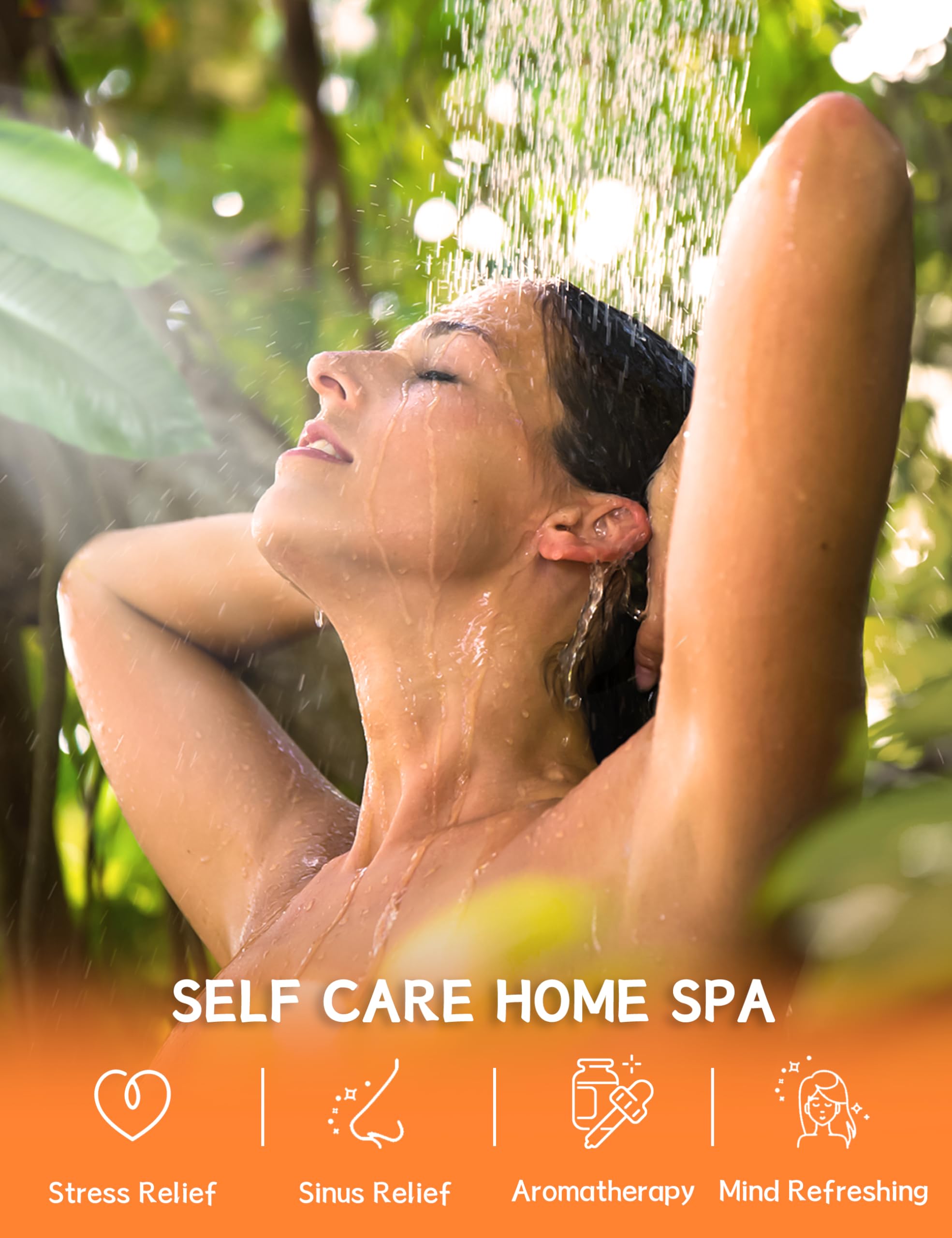 SEONNIX shower steamers Tangerine Lemon pack-2 promote relaxation during morning shower