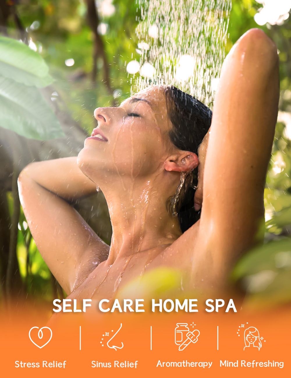 SEONNIX shower steamers Tangerine Lemon pack-2 promote relaxation during morning shower