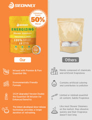 SEONNIX shower steamers Tangerine Lemon pack-4 create spa-like ambiance at home
