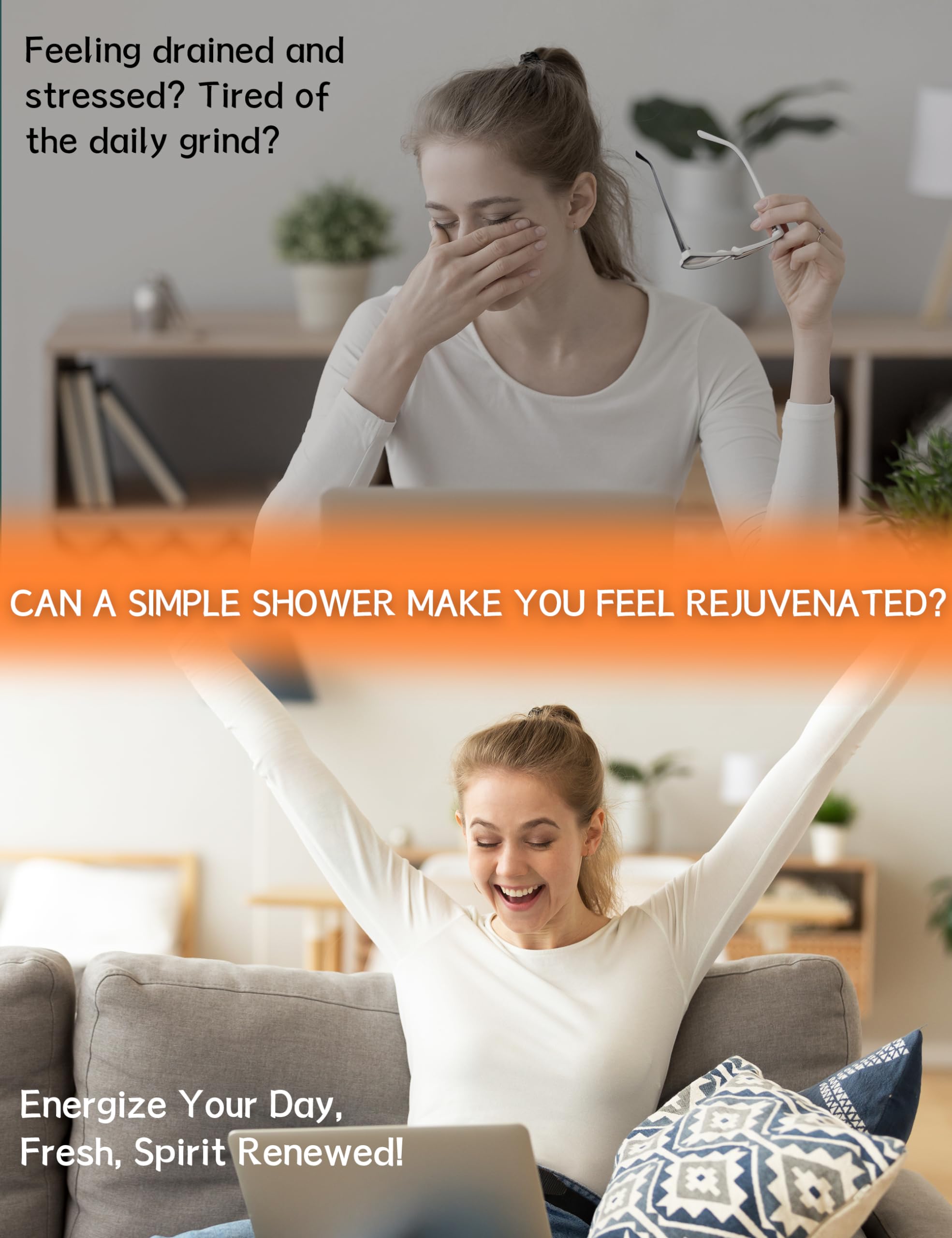 SEONNIX shower steamers Tangerine Lemon pack-5 help clear nasal passages naturally