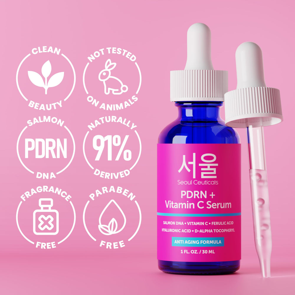 SeoulCeuticals Hyaluronic acid and cica hydration on skin for a plumped feel.