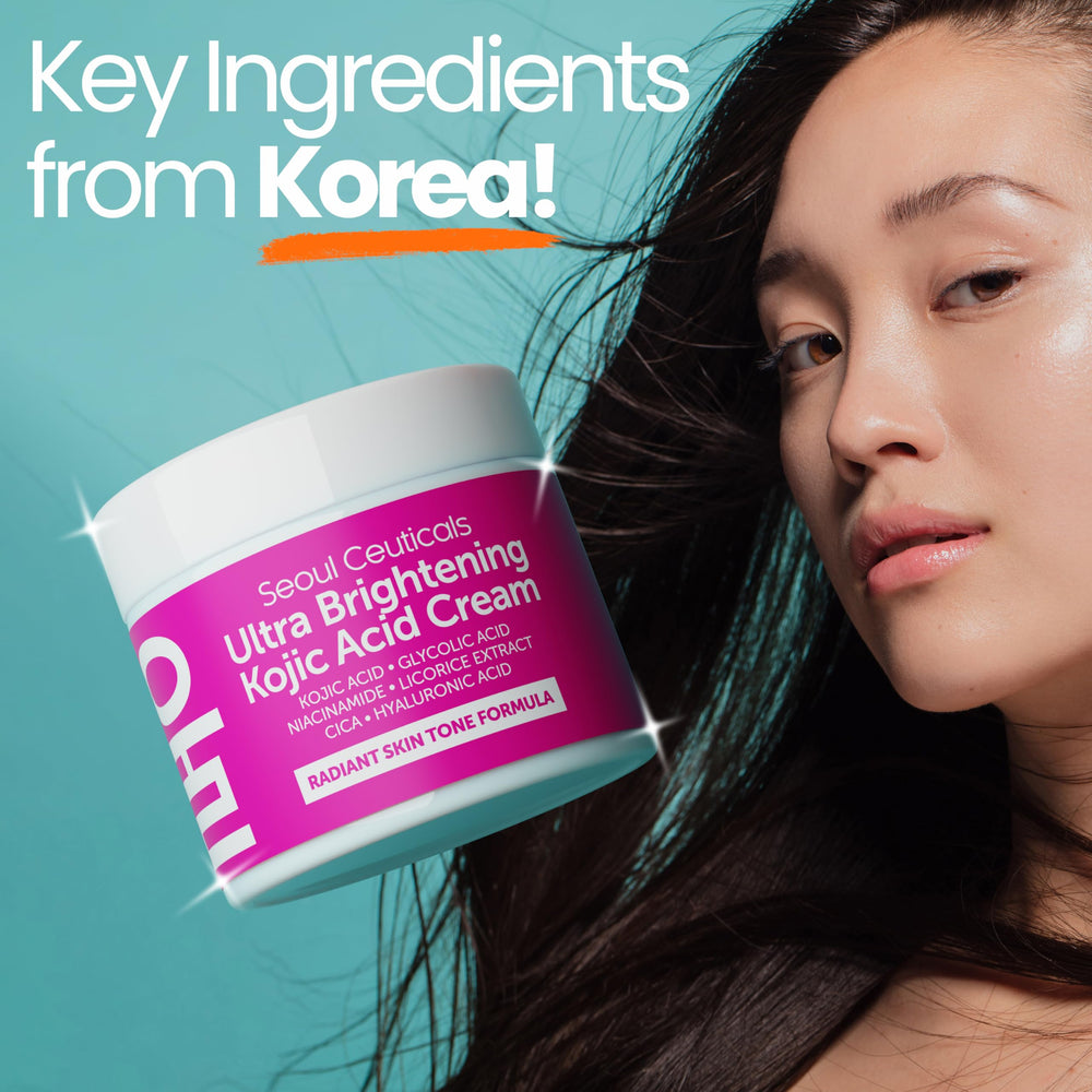 Applying SeoulCeuticals Kojic Cream as part of daily routine for even tone.