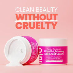 Ingredient list features Niacinamide, Licorice Root, and Hyaluronic Acid benefits.