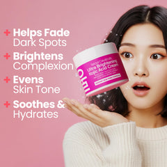Cream texture close-up for smooth, even application from SeoulCeuticals Kojic Cream.