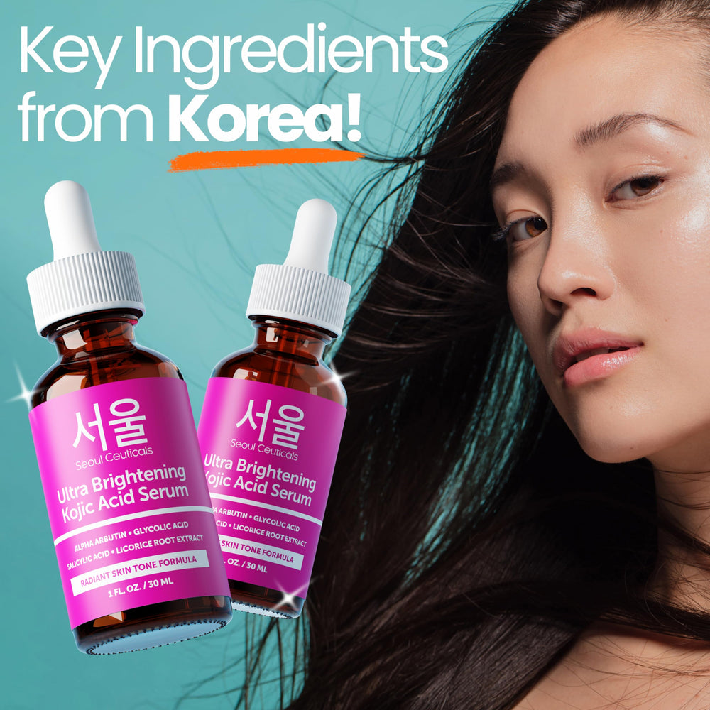 SeoulCeuticals Kojic Serum vegan and cruelty-free emblem signals ethical skincare.