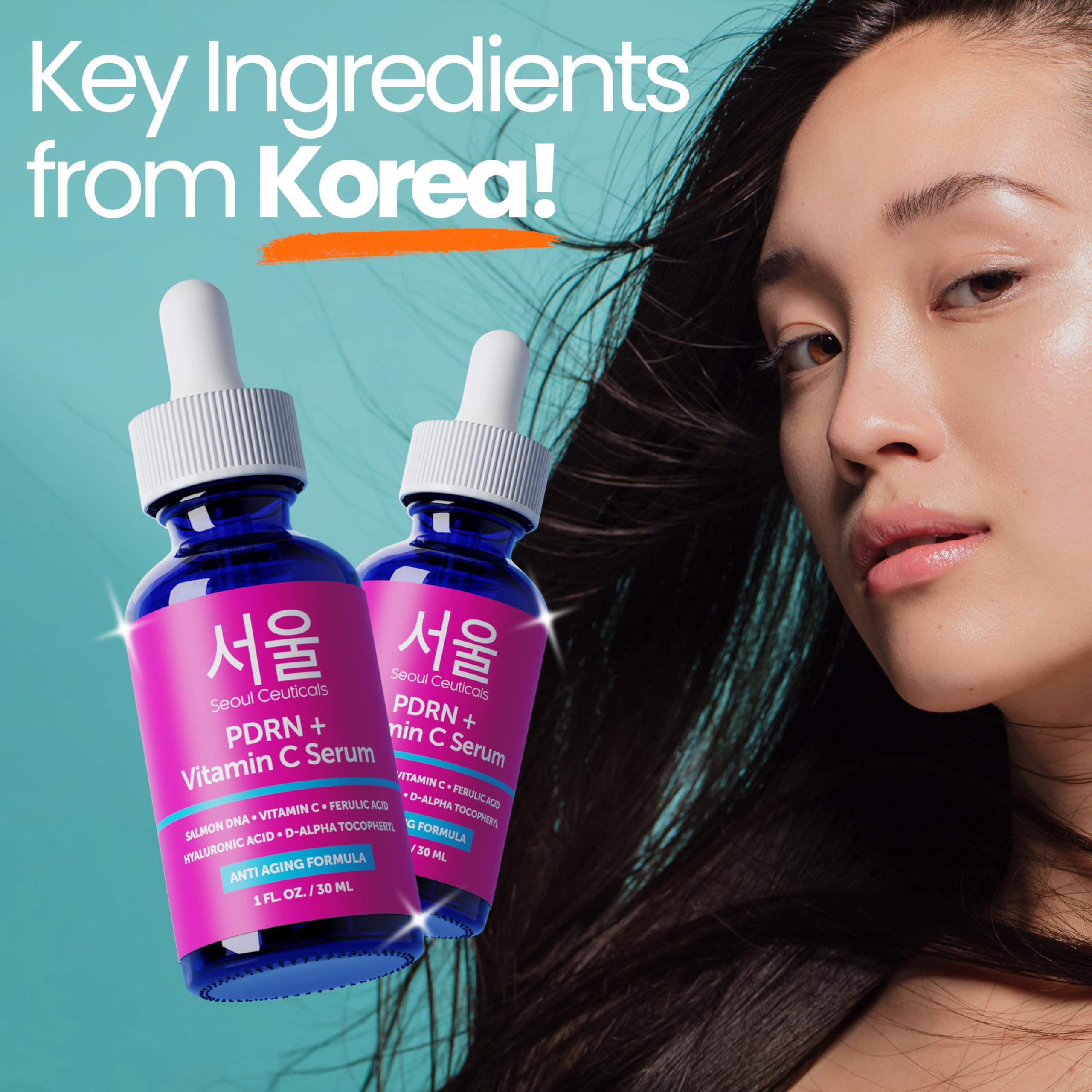 SeoulCeuticals Lightweight serum texture demonstrating fast absorption.