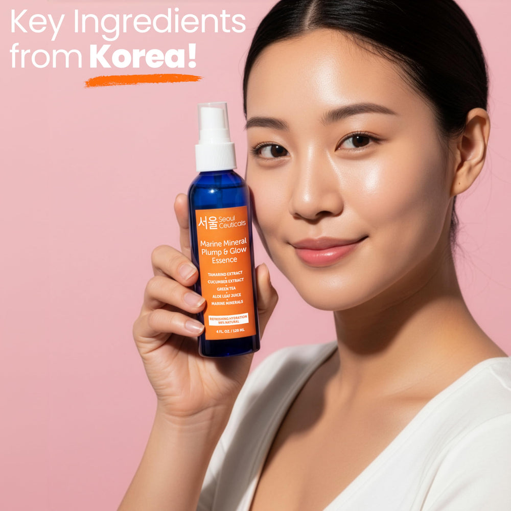 SeoulCeuticals marine minerals graphic suggests mineral rich hydration.