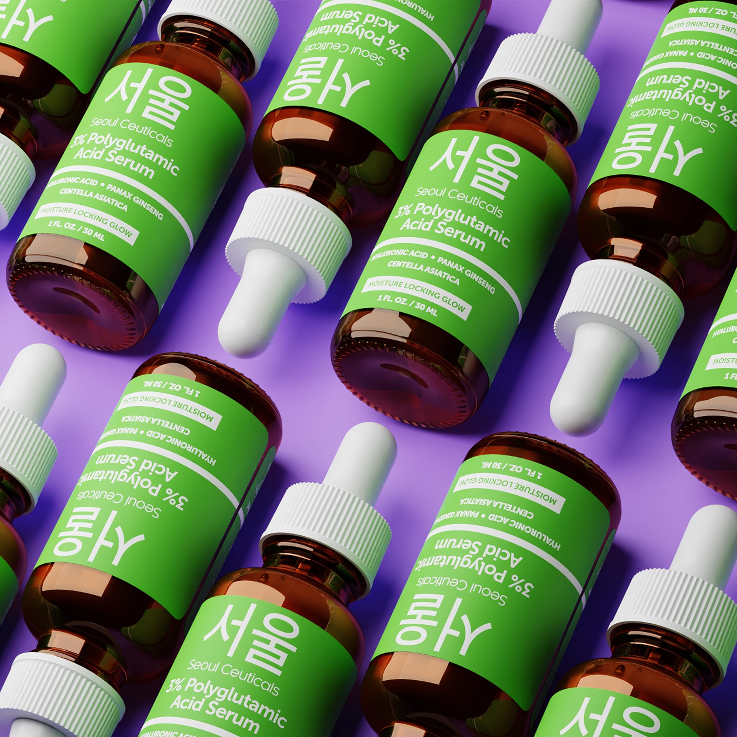 SeoulCeuticals Serum applied before moisturizer to boost hydration.