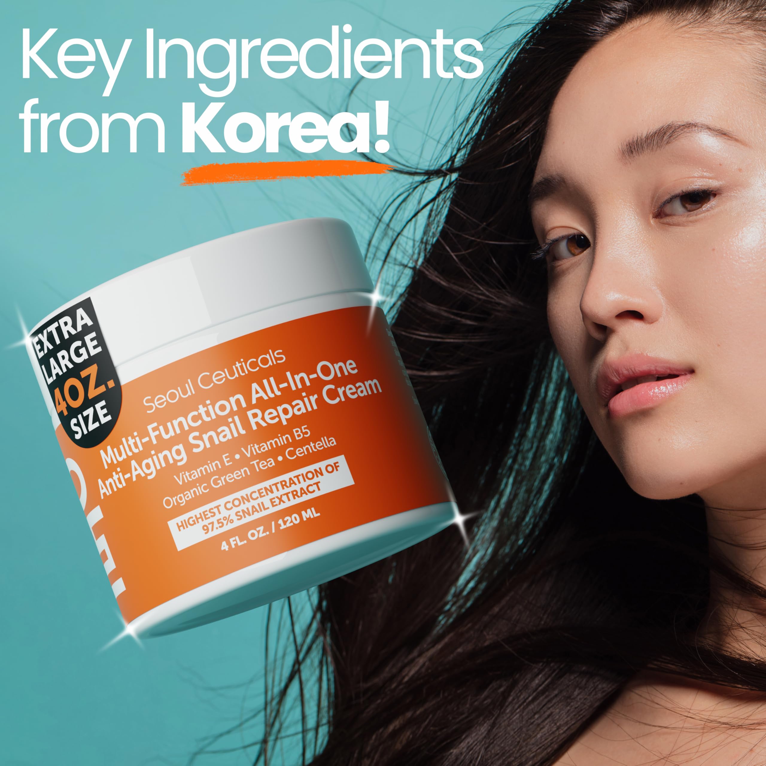 SeoulCeuticals premium 4oz jar on clean surface.