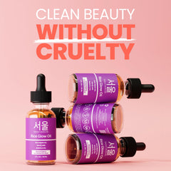 SeoulCeuticals Rice Bran Oil application massage shows soothing skin feel.