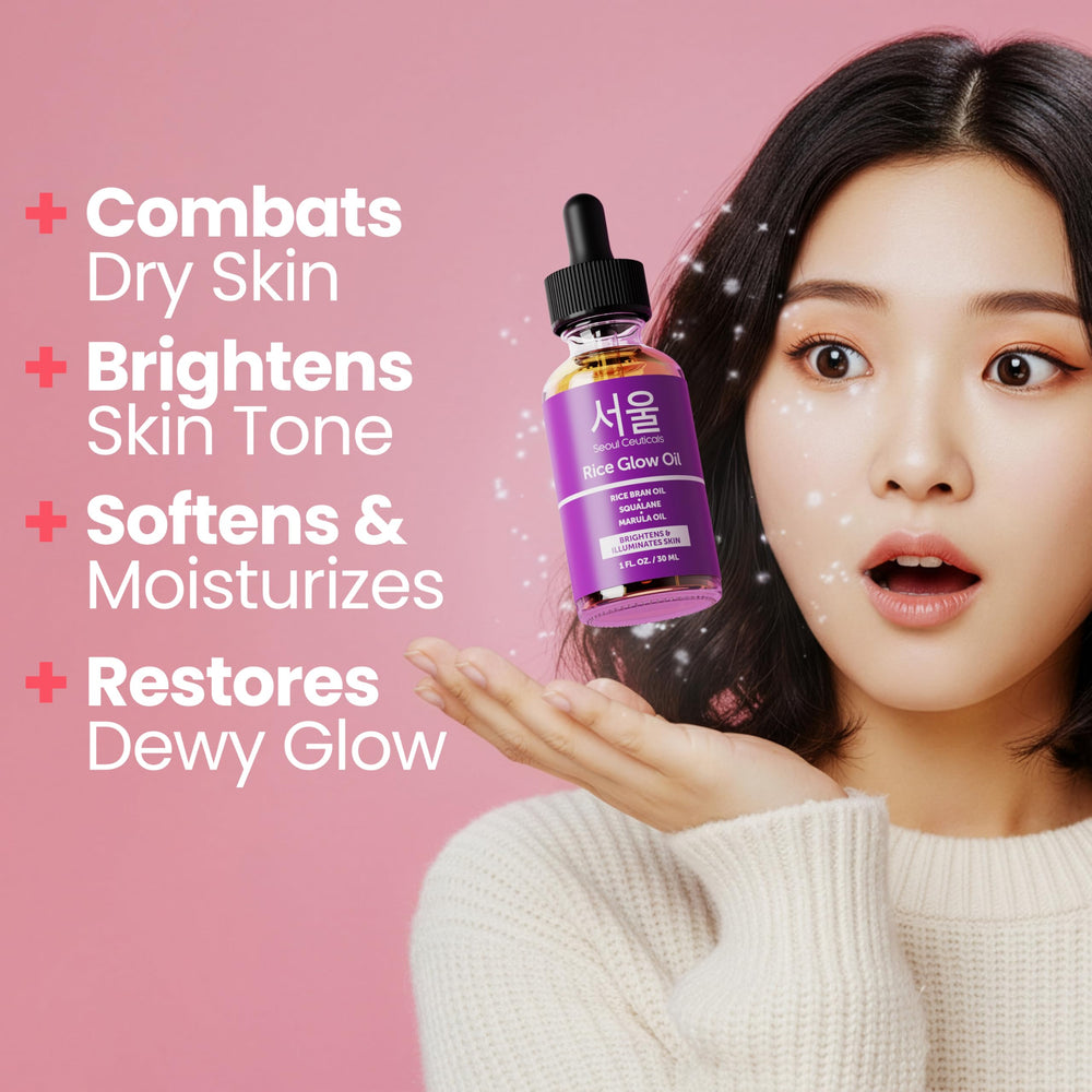 SeoulCeuticals Rice Bran Oil pour cap enables precise application for even coverage.