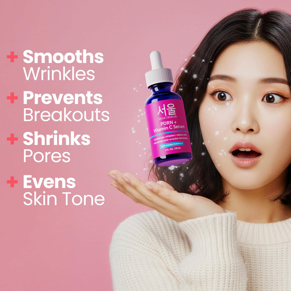 SeoulCeuticals Salmon DNA serum dropper close-up suggesting renewal and texture refinement.