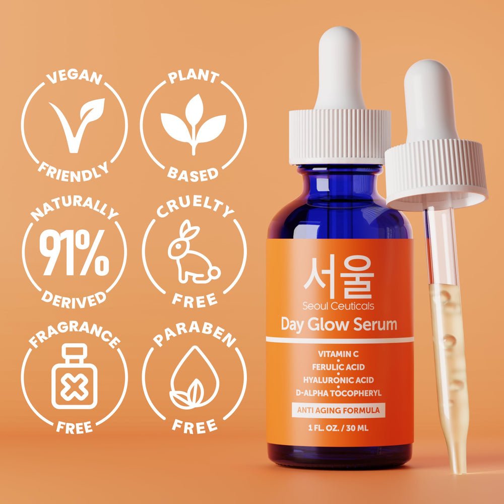 Applying serum to the face demonstrates quick absorption before makeup