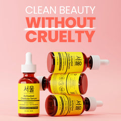 Texture veloutée du sérum Chebula SeoulCeuticals prête à être appliquée.