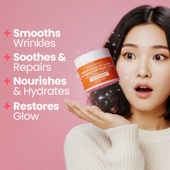 SeoulCeuticals snail mucin cream jar closeup shows creamy texture.