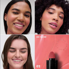 SEPHORA Blush & Go swatches reveal watermelon pink matte pigment for quick touch-ups.