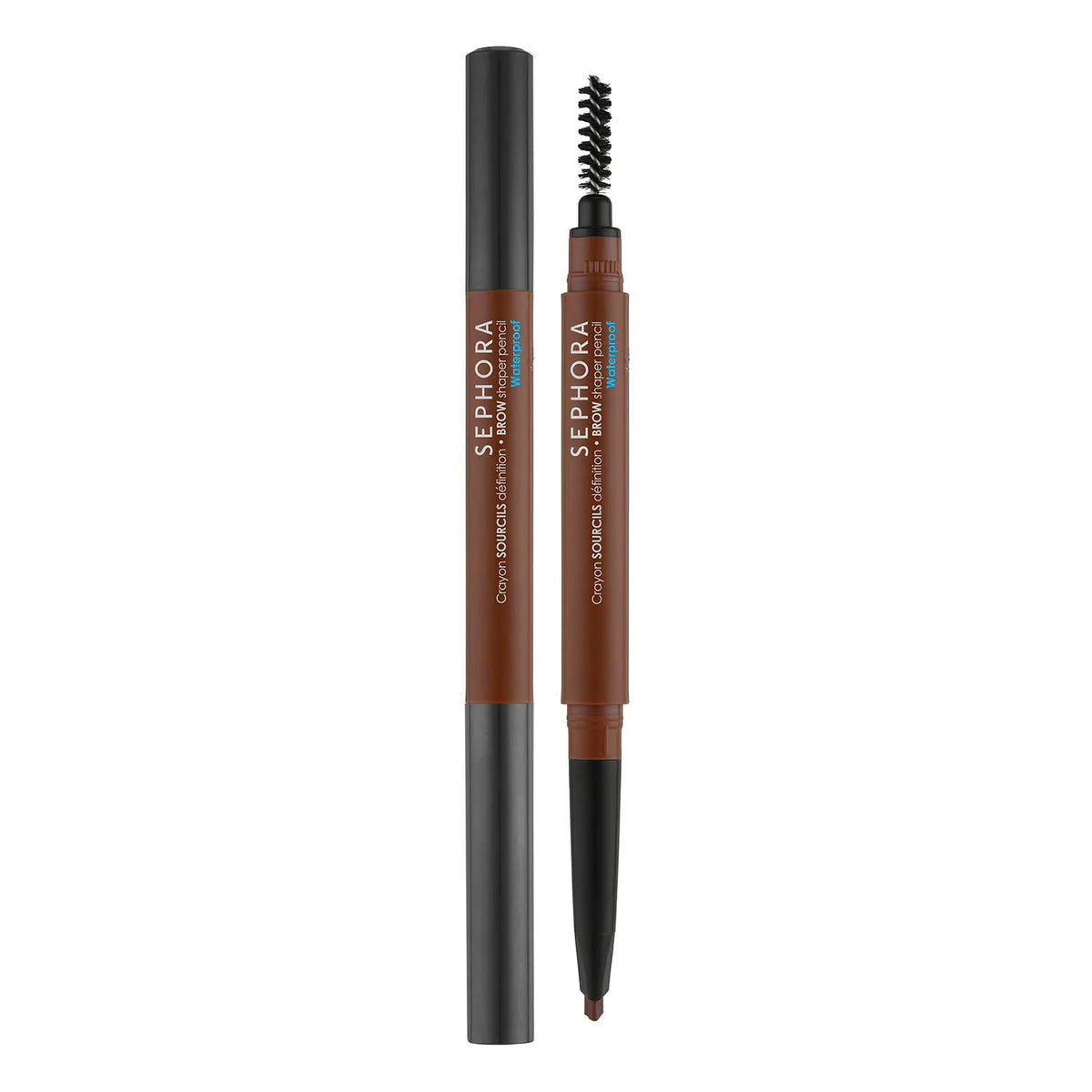 SEPHORA Brow Shaper Pencil Midnight Brown triangular tip for defined, natural-looking brows all day